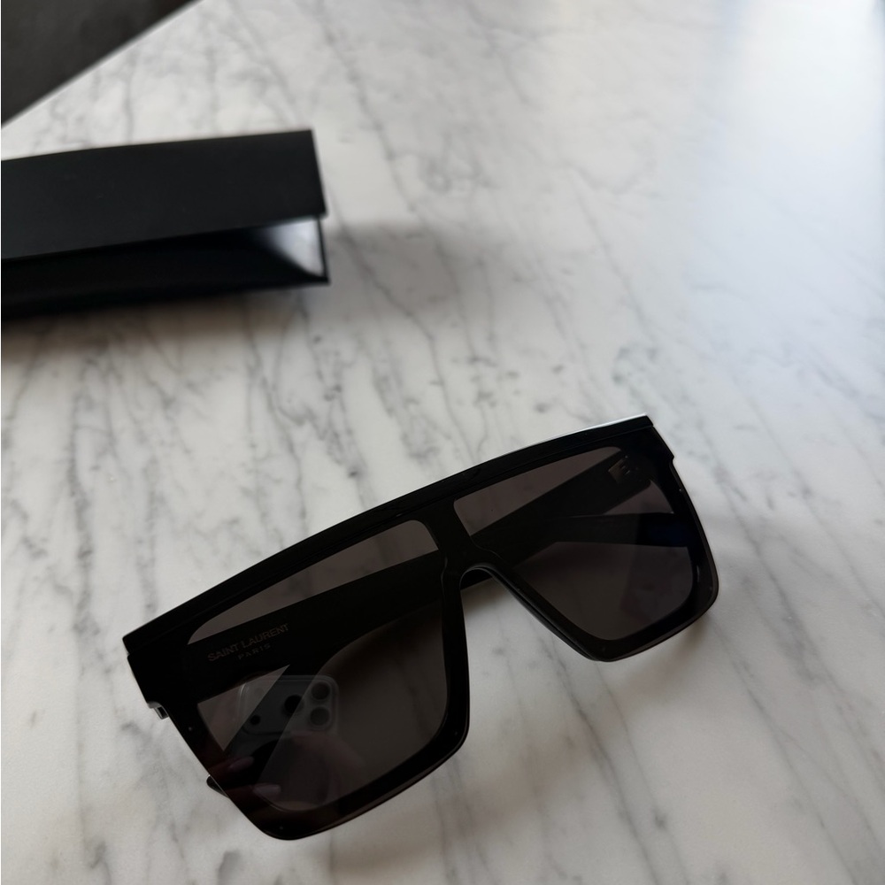 Saint Laurent Black Sunglasses with Case - Picture 9 of 9